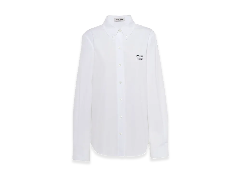 MIU MIU Women's Poplin Shirt "White"