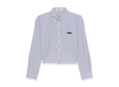 MIU MIU Women's Checkered Shirt "Blue"