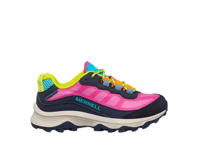 MERRELL Big Kids Moab Speed Low Waterproof "Navy/Multi"
