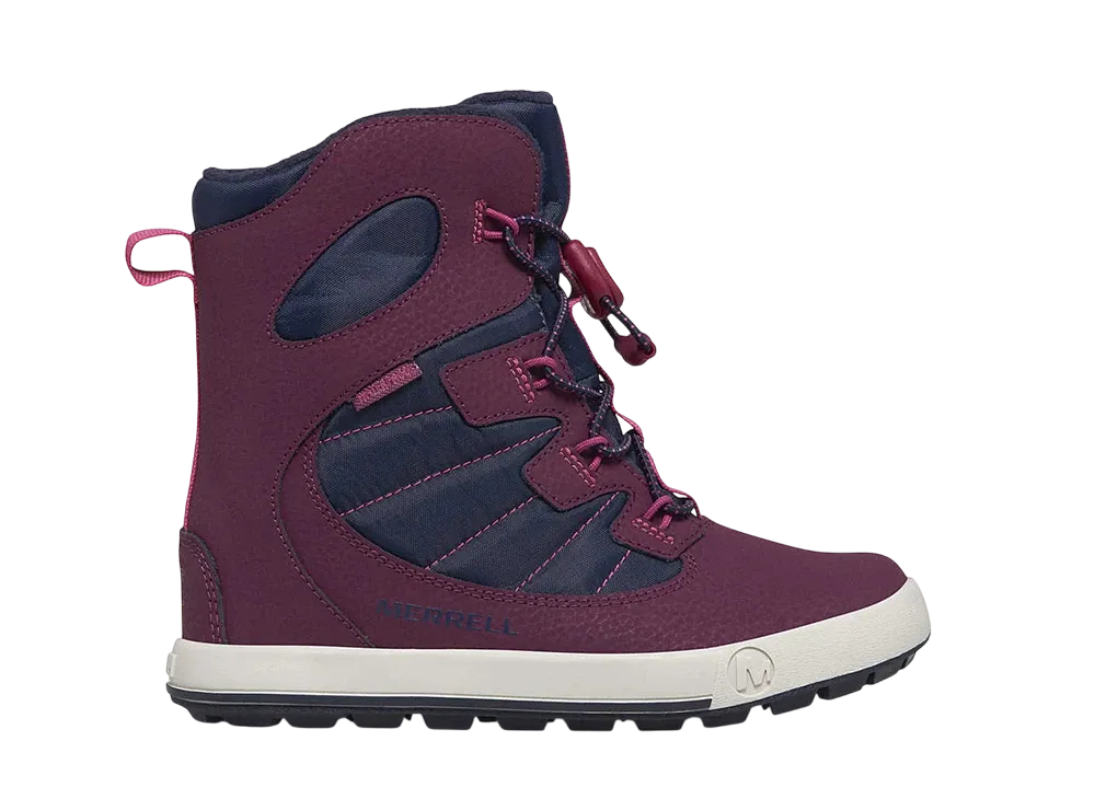 MERRELL Big Kids Snow Bank 4.0 Waterproof Boot "Navy/Berry"