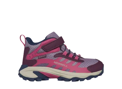 MERRELL Big Kids Moab Speed 2 Mid A/C Waterproof "Berry"