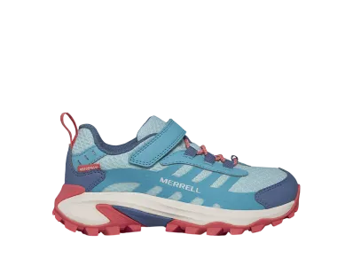 MERRELL Big Kids Moab Speed 2 Low A/C Waterproof "Turquoise/Coral"