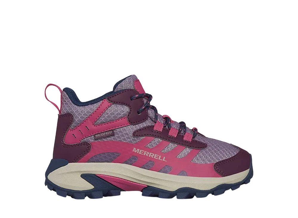 MERRELL Big Kids Moab Speed 2 Mid Waterproof "Berry"