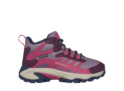 MERRELL Big Kids Moab Speed 2 Mid Waterproof "Berry"