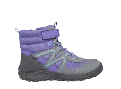 MERRELL Big Kids Polar Trekker Boot "Grey/Purple/Turquoise"