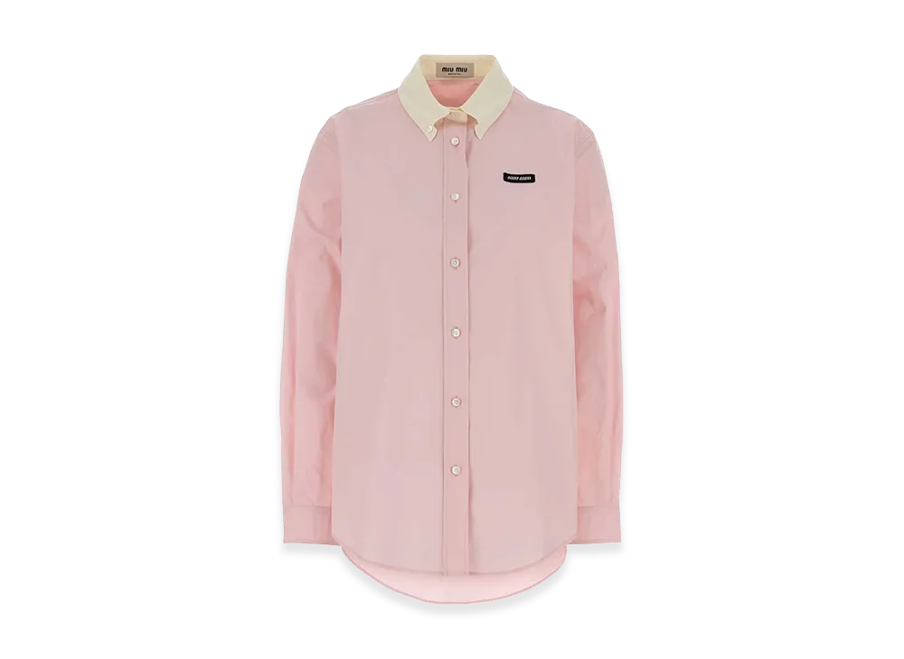 MIU MIU Women's Poplin Shirt "Rose/Pink"