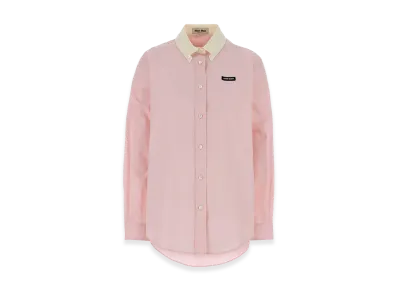 MIU MIU Women's Poplin Shirt "Rose/Pink"