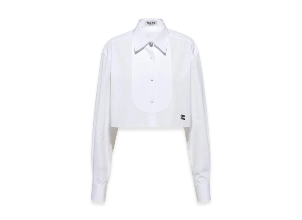 MIU MIU Women's Poplin Shirt "White"