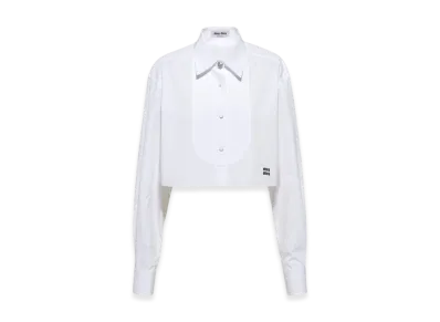 MIU MIU Women's Poplin Shirt "White"