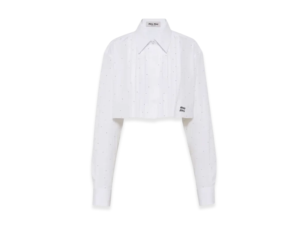 MIU MIU Women's Poplin Shirt "White"