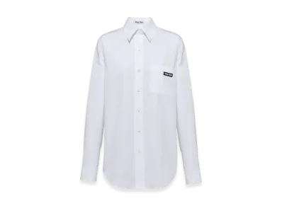 MIU MIU Women's Poplin Shirt "White"