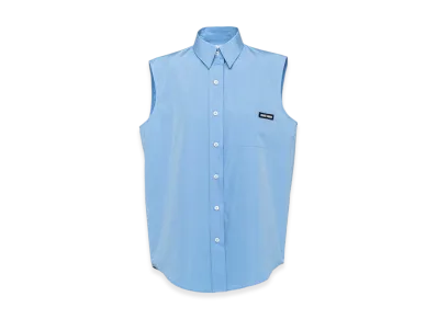 MIU MIU Women's Poplin Shirt "Sapphire Blue"