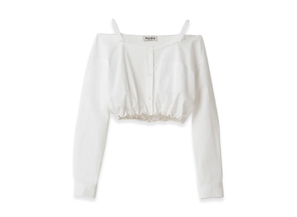MIU MIU Women's Poplin Shirt "White"
