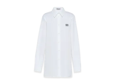 MIU MIU Women's Poplin Shirt "White"