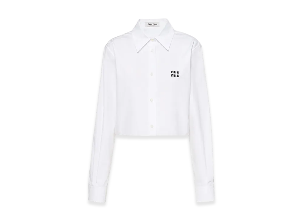MIU MIU Women's Poplin Shirt "White"