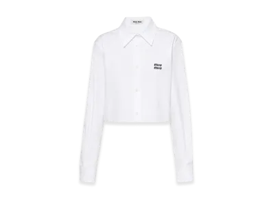 MIU MIU Women's Poplin Shirt "White"