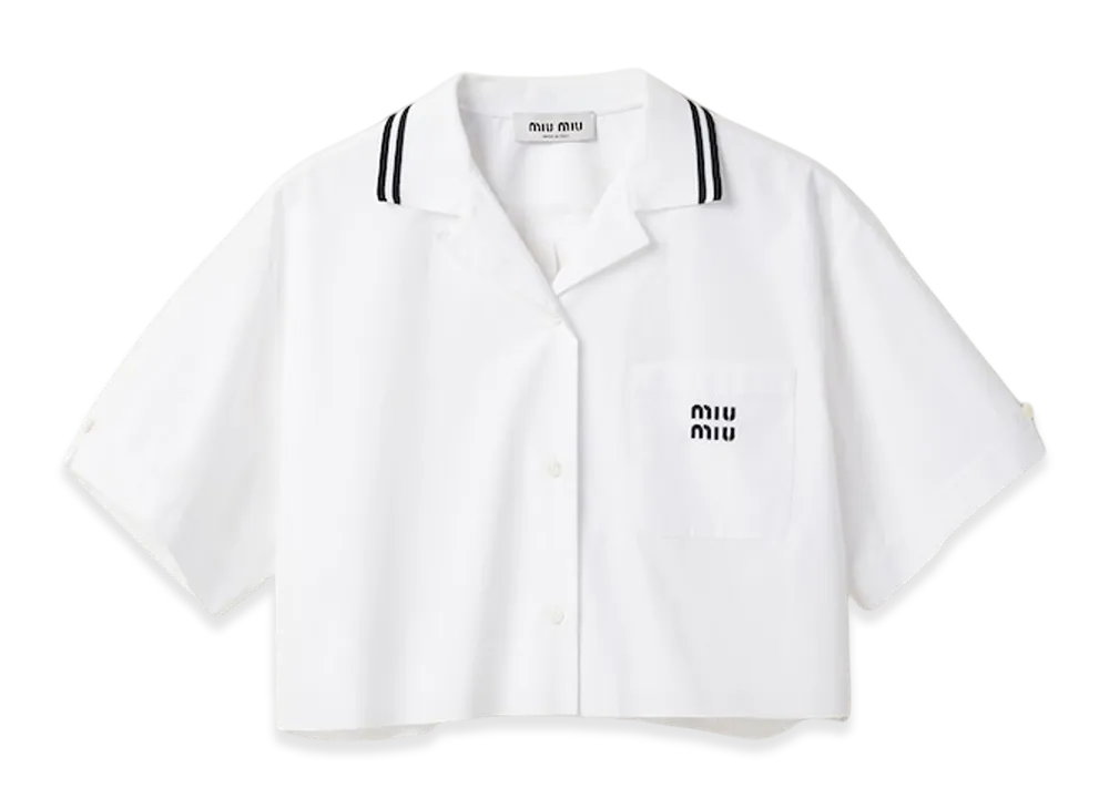 MIU MIU Women's Poplin Shirt "White"