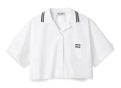MIU MIU Women's Poplin Shirt "White"