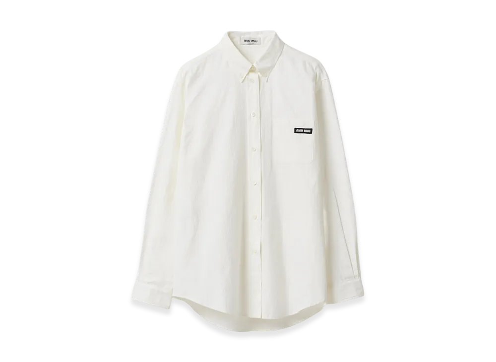 MIU MIU Women's Poplin Shirt "White"