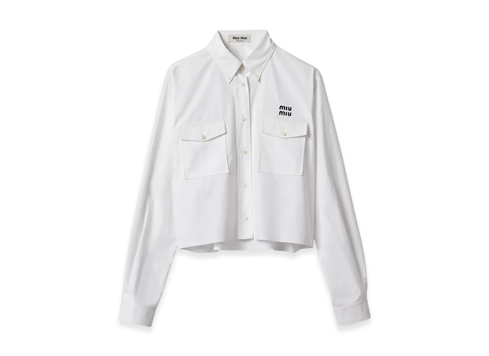 MIU MIU Women's Poplin Shirt "White"