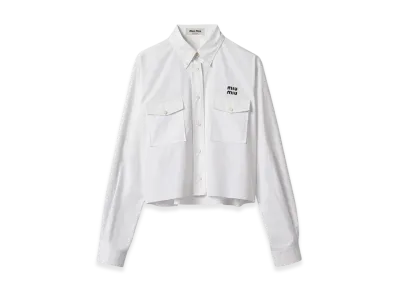 MIU MIU Women's Poplin Shirt "White"