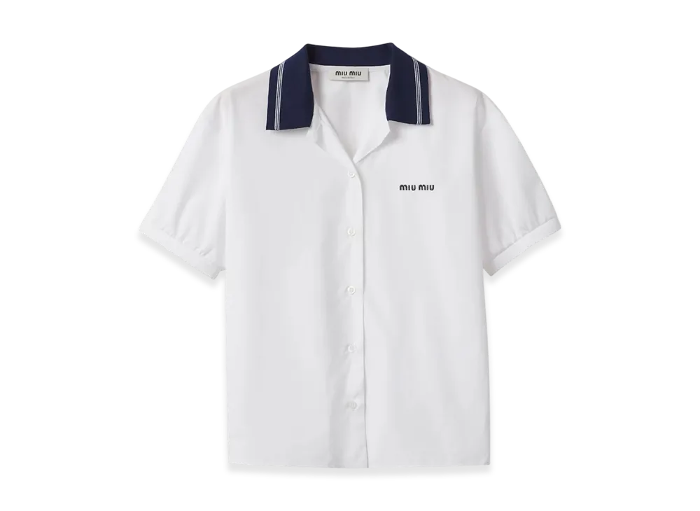 MIU MIU Women's Poplin Shirt "White"