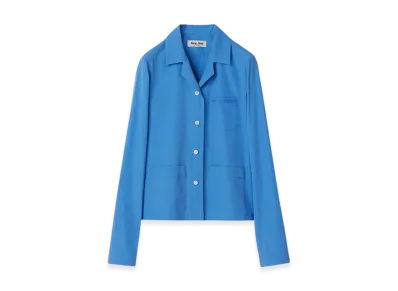 MIU MIU Women's Poplin Shirt "Sapphire Blue"