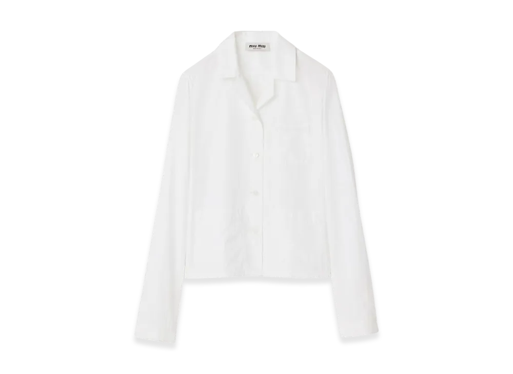 MIU MIU Women's Poplin Shirt "White"