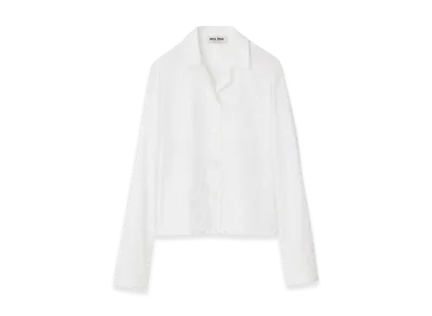 MIU MIU Women's Poplin Shirt "White"