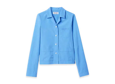 MIU MIU Women's Poplin Shirt "Sapphire Blue"