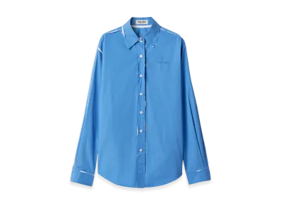MIU MIU Women's Poplin Shirt "Periwinkle Blue"