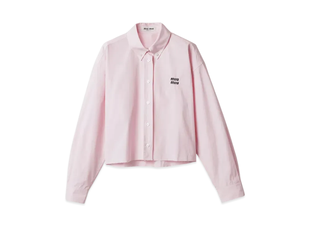 MIUMIU Women's Poplin Shirt "Pink"