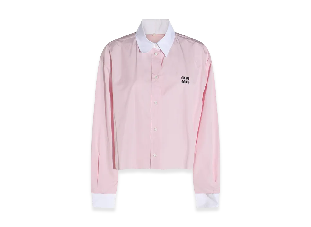 MIU MIU Women's Cotton Shirt "Rose"