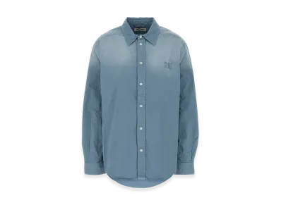 MIU MIU Women's Twill Oversize Shirt "Light Blue"