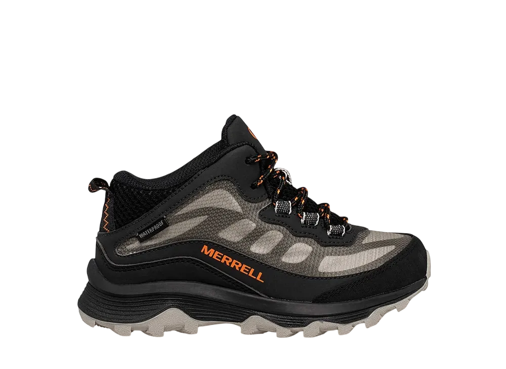 MERRELL Big Kids Moab Speed Mid Waterproof "Black"