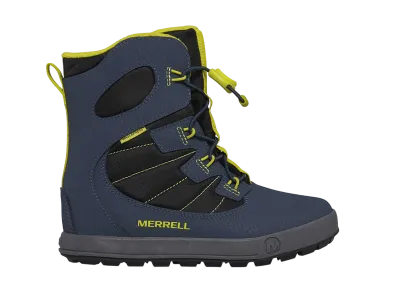 MERRELL Big Kids Snow Bank 4.0 Waterproof Boot "Navy/Lime"