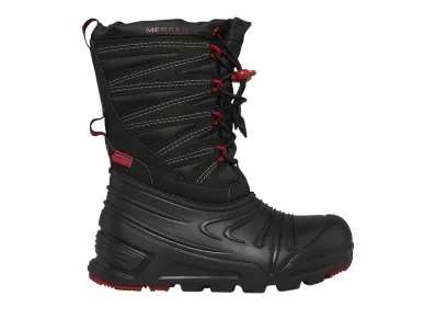 MERRELL Big Kids Snow Quest Lite 3.0 Waterproof "Black/Grey/Red"