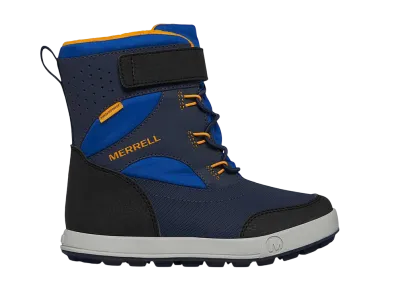 MERRELL Big Kids Snow Storm 3.0 Waterproof Boot "Blue/Black/Orange"