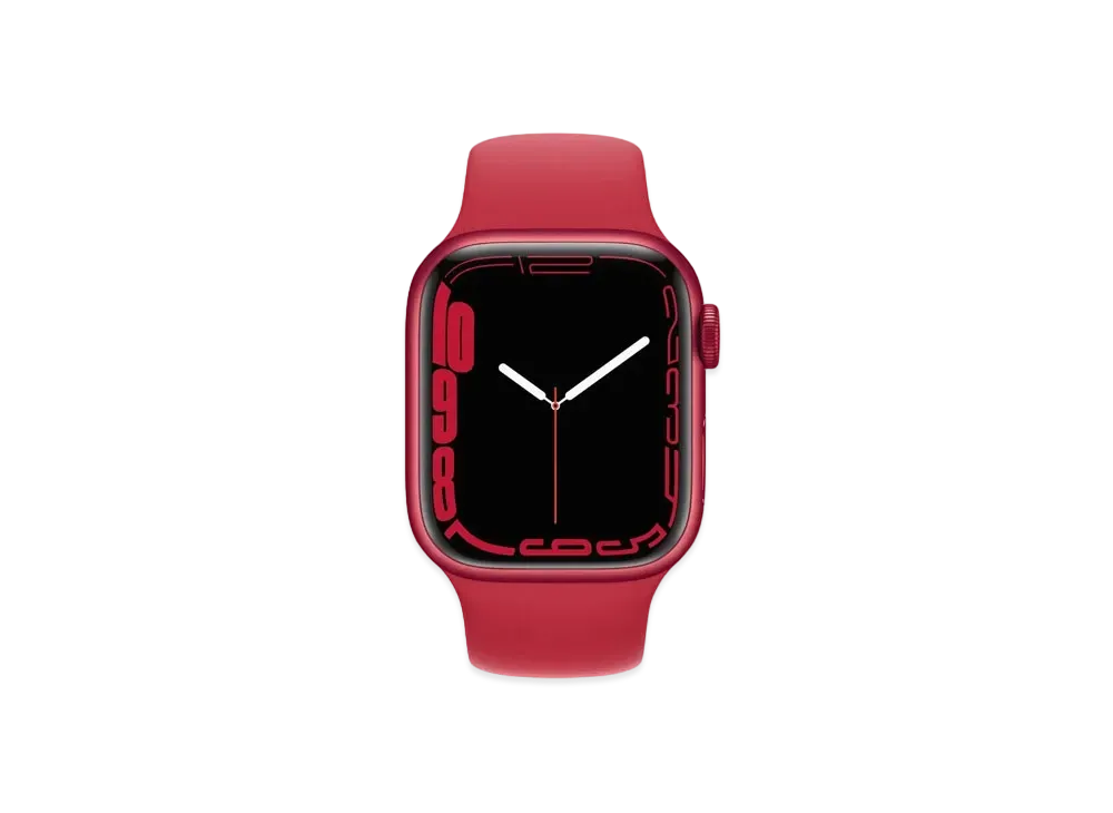 Apple Watch Series 7 (GPS + Cellular Model) 41mm (Product) Red Aluminiumcase (Product) Red Sportsband Regular "Red" MKHV3JA