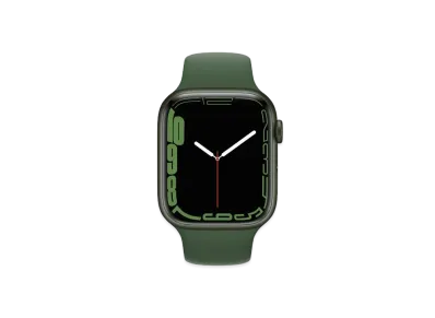 Apple Watch Series 7 (GPS + Cellular Model) 45mm Green Aluminiumcase Clover Sportsband Regular "Green" MKJR3JA