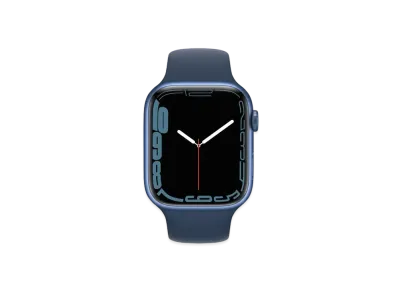 Apple Watch Series 7 (GPS + Cellular Model) 45mm Blue Aluminiumcase Abyss Blue Sportsband Regular "Blue" MKJT3JA