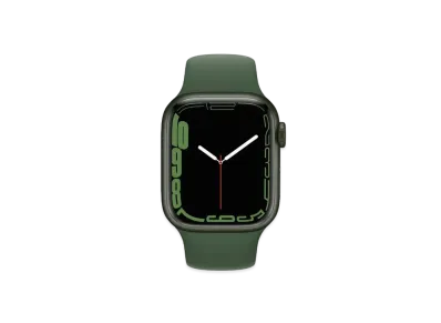 Apple Watch Series 7 GPS 41mm Green Aluminiumcase Clover Sportsband "Green" MKN03JA