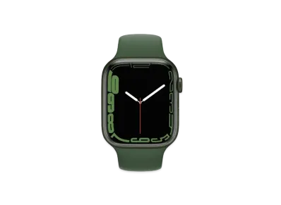 Apple Watch Series 7 GPS 45mm Green Aluminiumcase Clover Sportsband "Green" MKN73JA