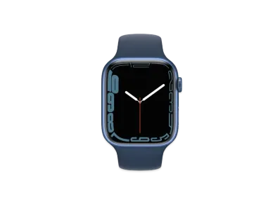 Apple Watch Series 7 GPS 45mm Blue Aluminiumcase Abyss Blue Sportsband "Blue" MKN83JA