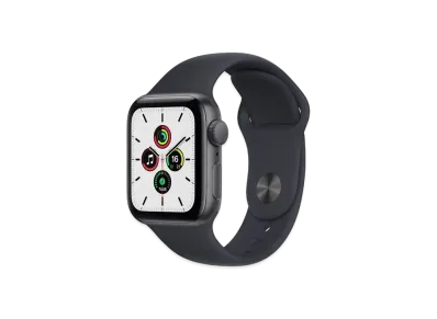 Apple Watch SE GPS 40mm Space Gray Aluminiumcase Midnight Sportsband "Black" MKQ13JA