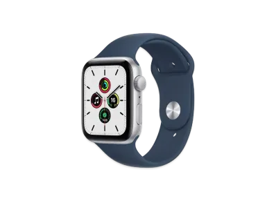 Apple Watch SE (GPS Model) 44mm Silver Aluminiumcase Abyss Blue Sportsband "Blue" MKQ43JA
