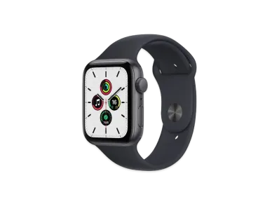 Apple Watch SE GPS 44mm Space Gray Aluminiumcase Midnight Sportsband "Black" MKQ63JA
