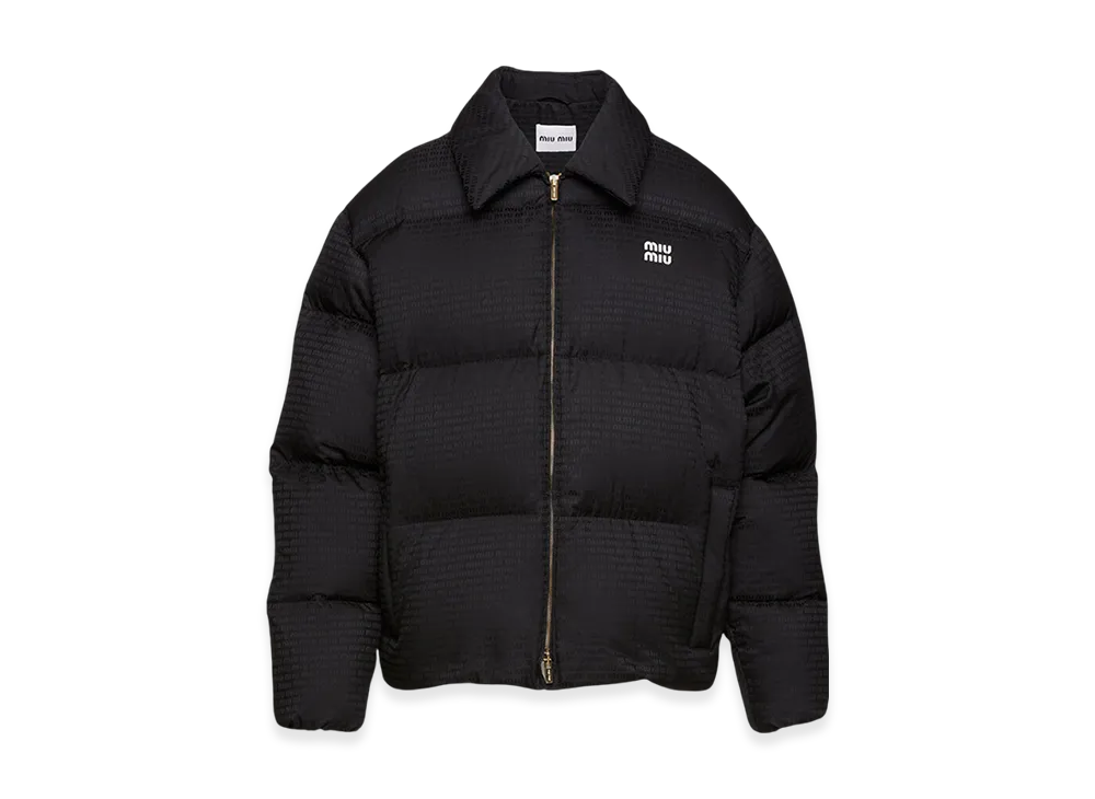 MIU MIU Women's Nylon Puffer Jacket "Black"