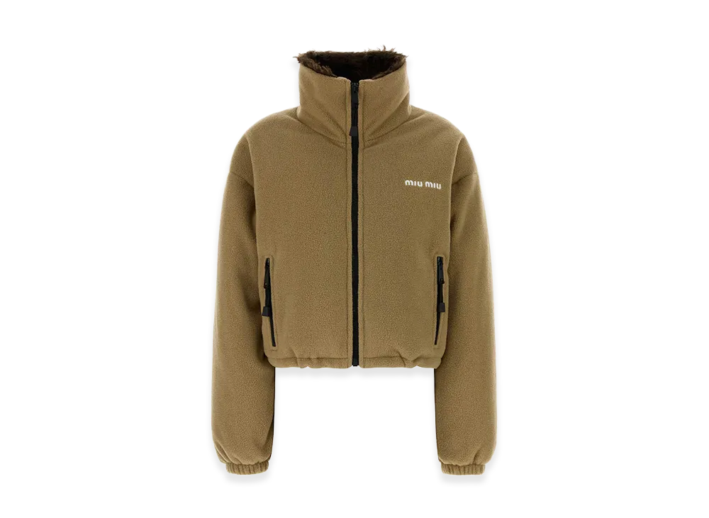 MIU MIU Women's Pile Down Jacket "Camel"