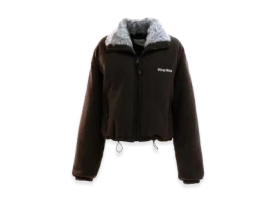 MIU MIU Women's Pile Down Jacket "Brown"
